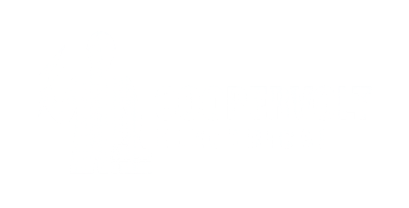 coopervolt electrical logo white